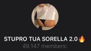 Stupro Tua Sorella screen gruppo telegram